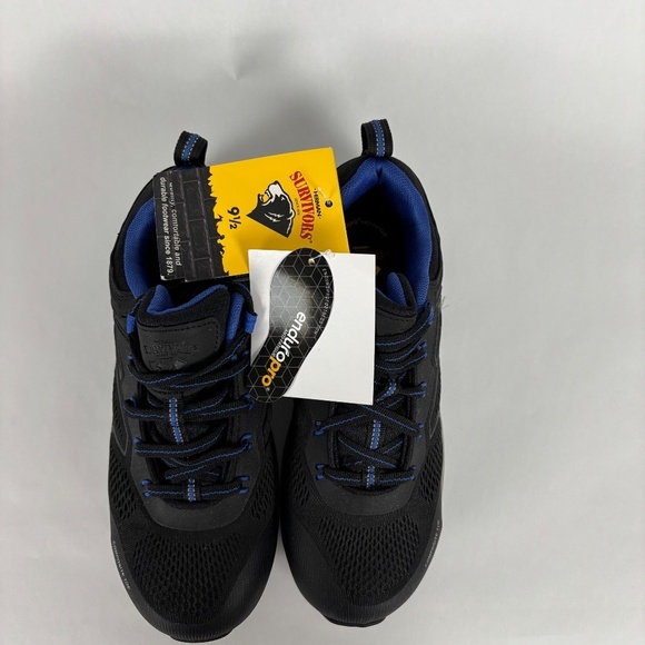 Herman Survivors Men's Cassle Composite Toe Low Profile Work Shoe 9 Black | Blue - Picture 5 of 11